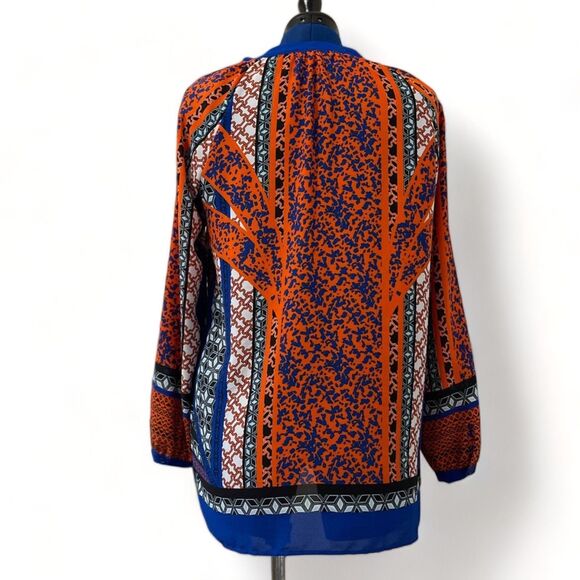 GIBSON*LATIMER Bright colors with ties at neck! Size Medium - Picture 3 of 7